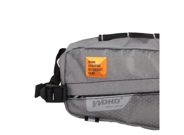 Woho X-Touring torba do ramy 4,7 l Honeycomb Iron szara roz. L