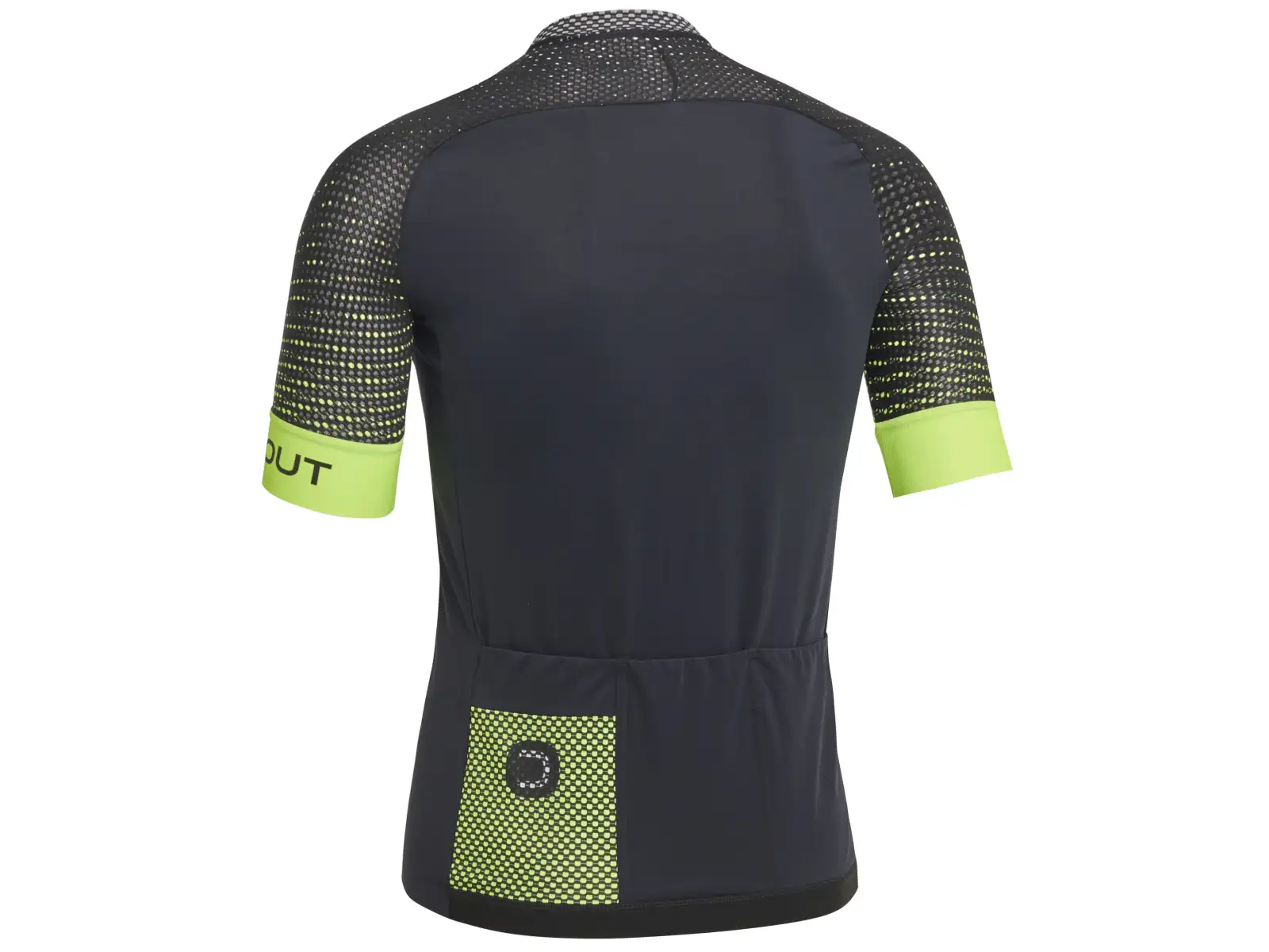 Dotout Hybrid męska koszulka z krótkim rękawem Black/Fluo Yellow