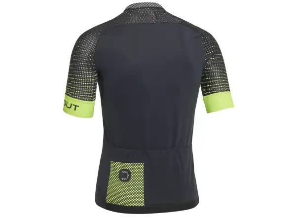 Dotout Hybrid męska koszulka z krótkim rękawem Black/Fluo Yellow
