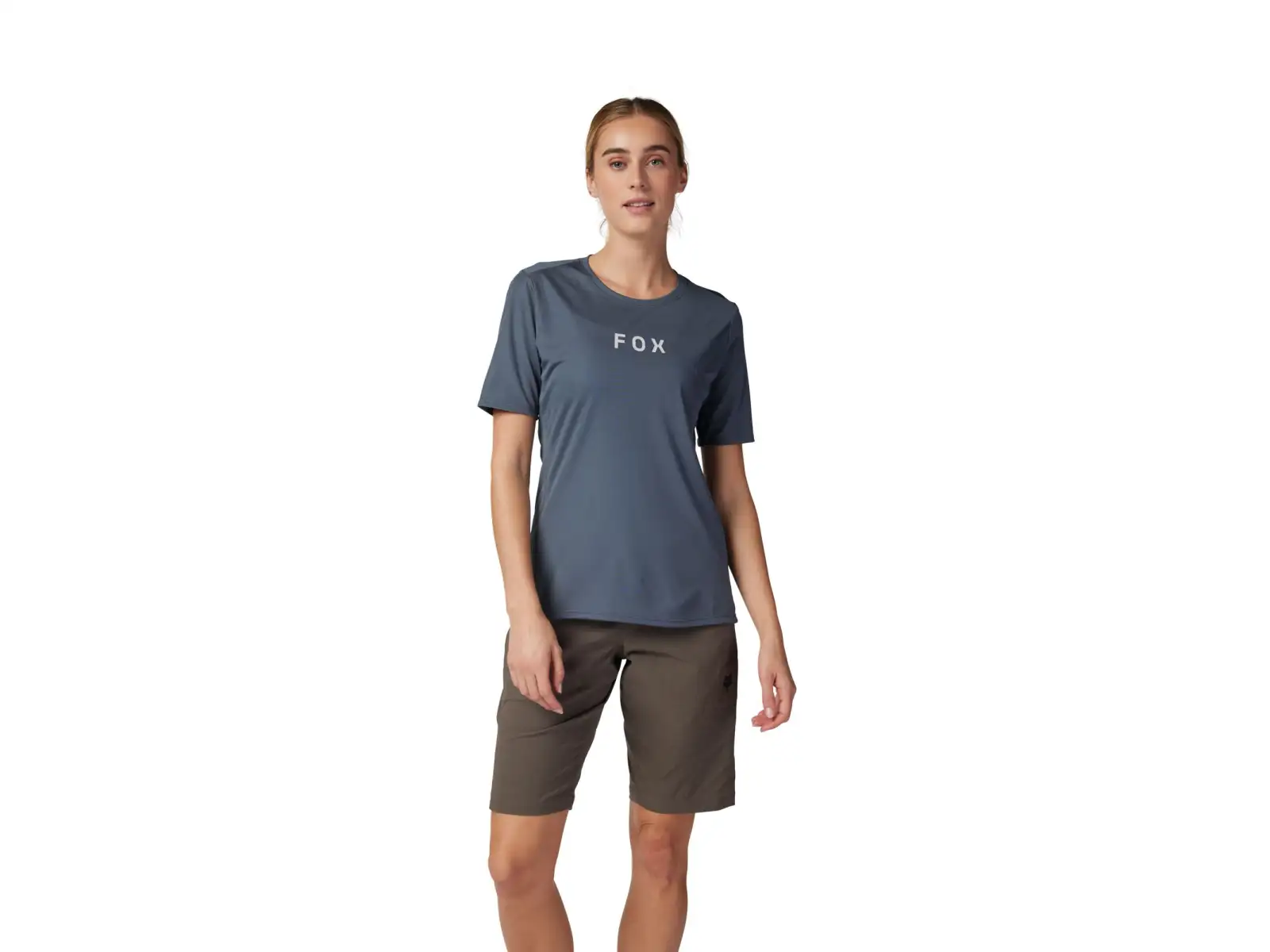 Fox Ranger Wordmark damski dres krótki rękaw Graphite
