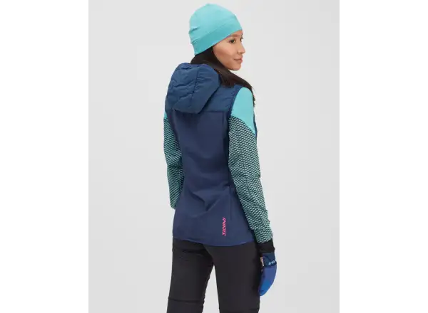 Silvini Polara damska skialpowa kamizelka Navy/Turquoise