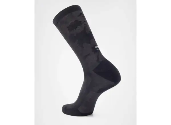 Mons Royale Atlas Merino Crew skarpetki Black Logo AOP
