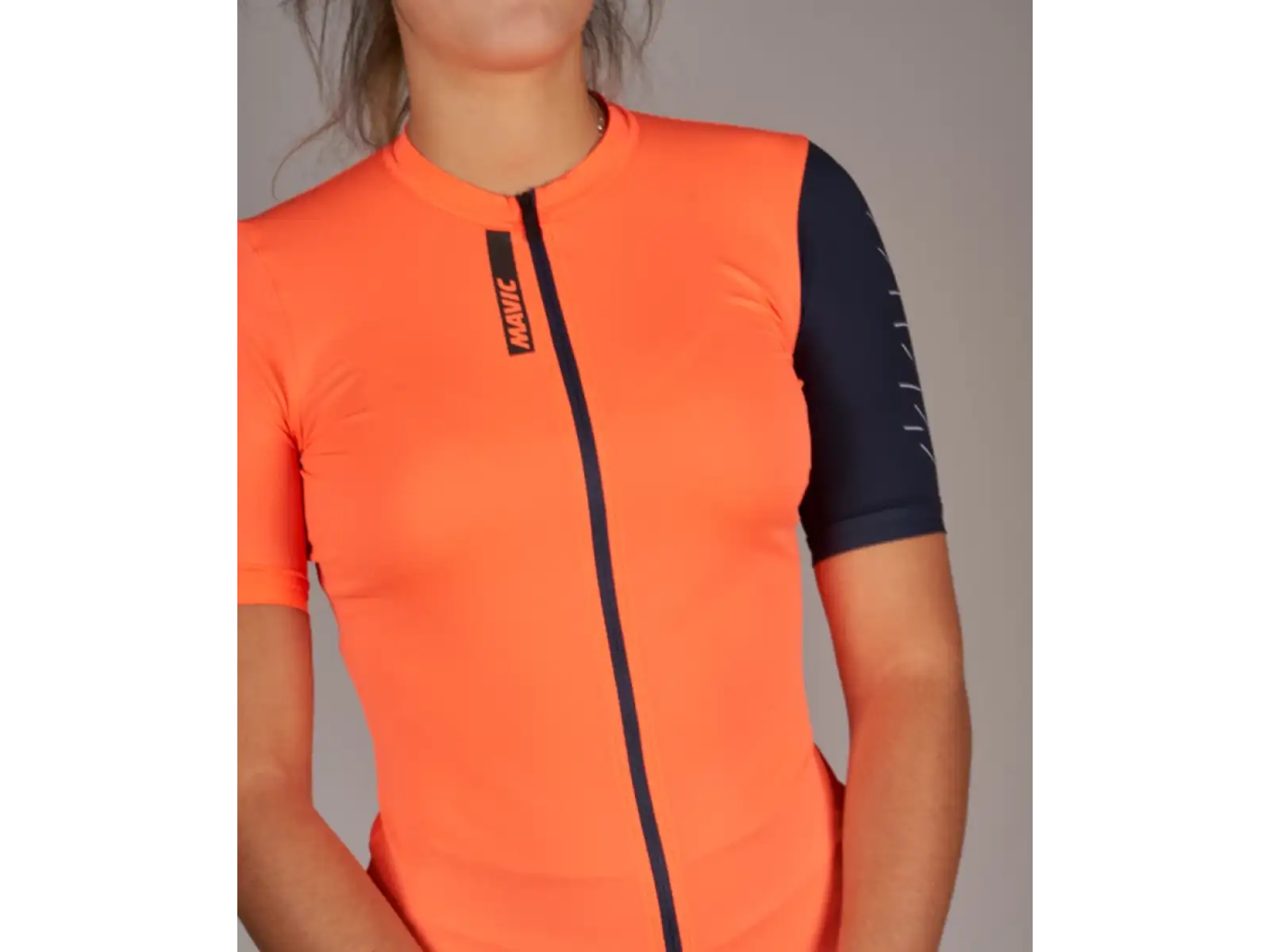 Mavic Essential damska koszulka z krótkim rękawem Coral/Deep Blue
