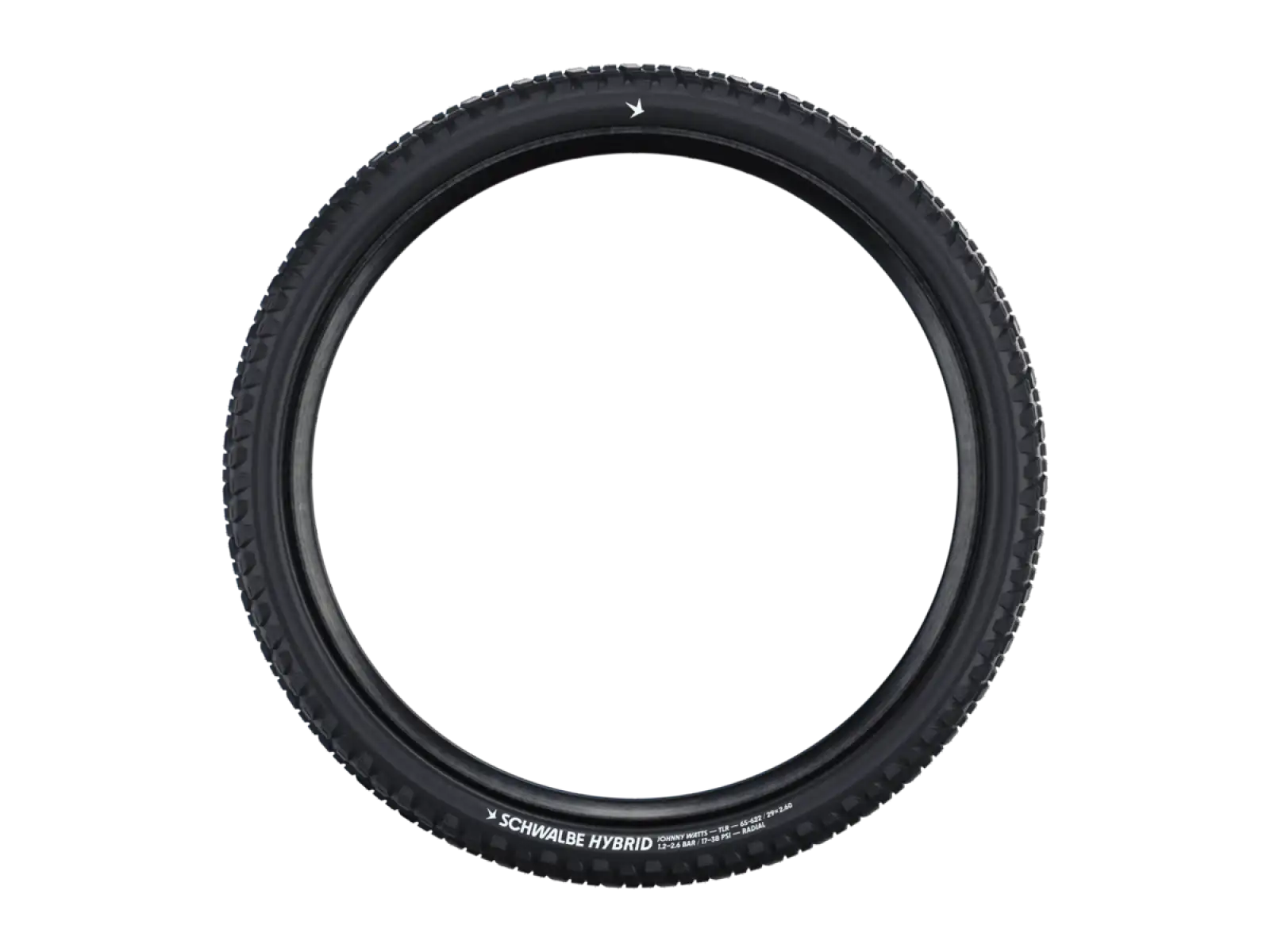 Schwalbe Hybrid JOHNNY WATTS E-50 TLR Addix Green Radial 29x2,35" opona MTB kevlar czarna