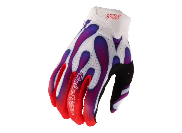 Troy Lee Designs Youth Air Overspray rękawiczki dziecięce White/Violet