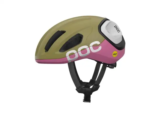 POC Amidal kask szosowy Olivine Green Matt/Thulite Pink Matt