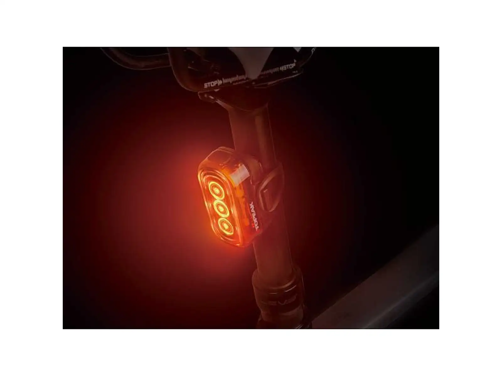 Topeak Taillux 100 USB tylne światło czerwona/żółta