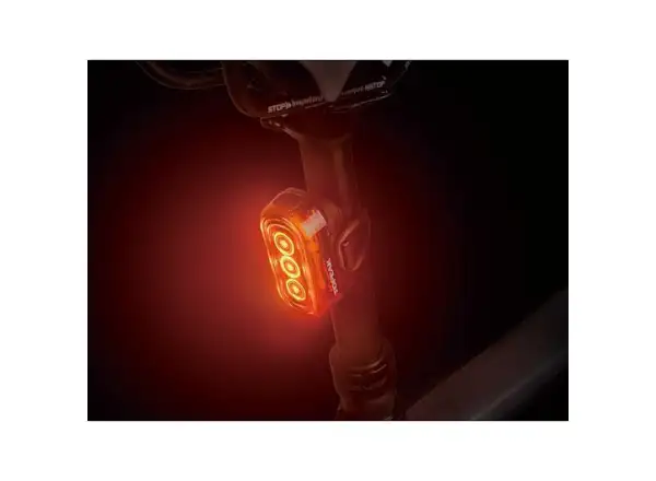 Topeak Taillux 100 USB tylne światło czerwona/żółta