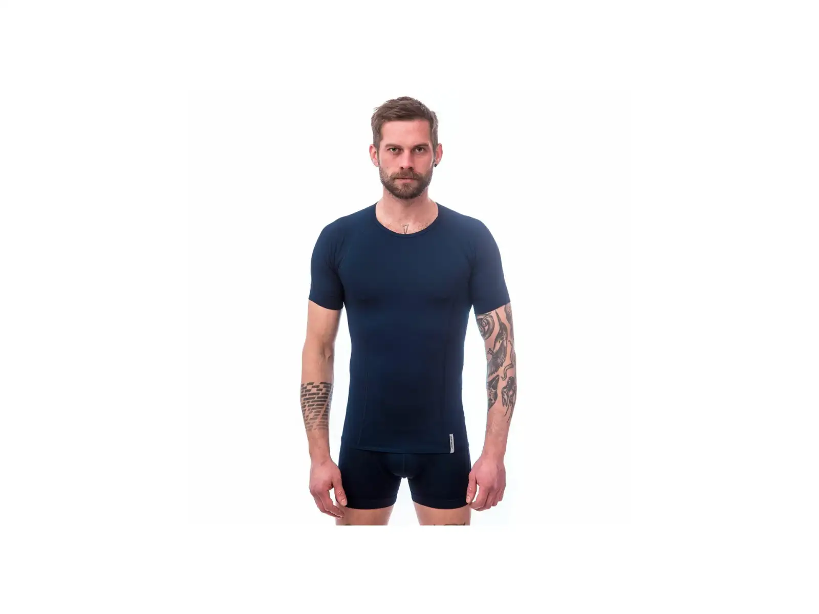 Sensor Coolmax Tech męska koszulka krótki rękaw Deep Blue