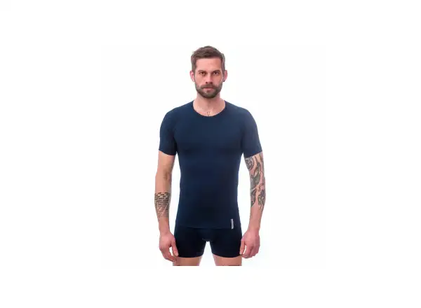 Sensor Coolmax Tech męska koszulka krótki rękaw Deep Blue