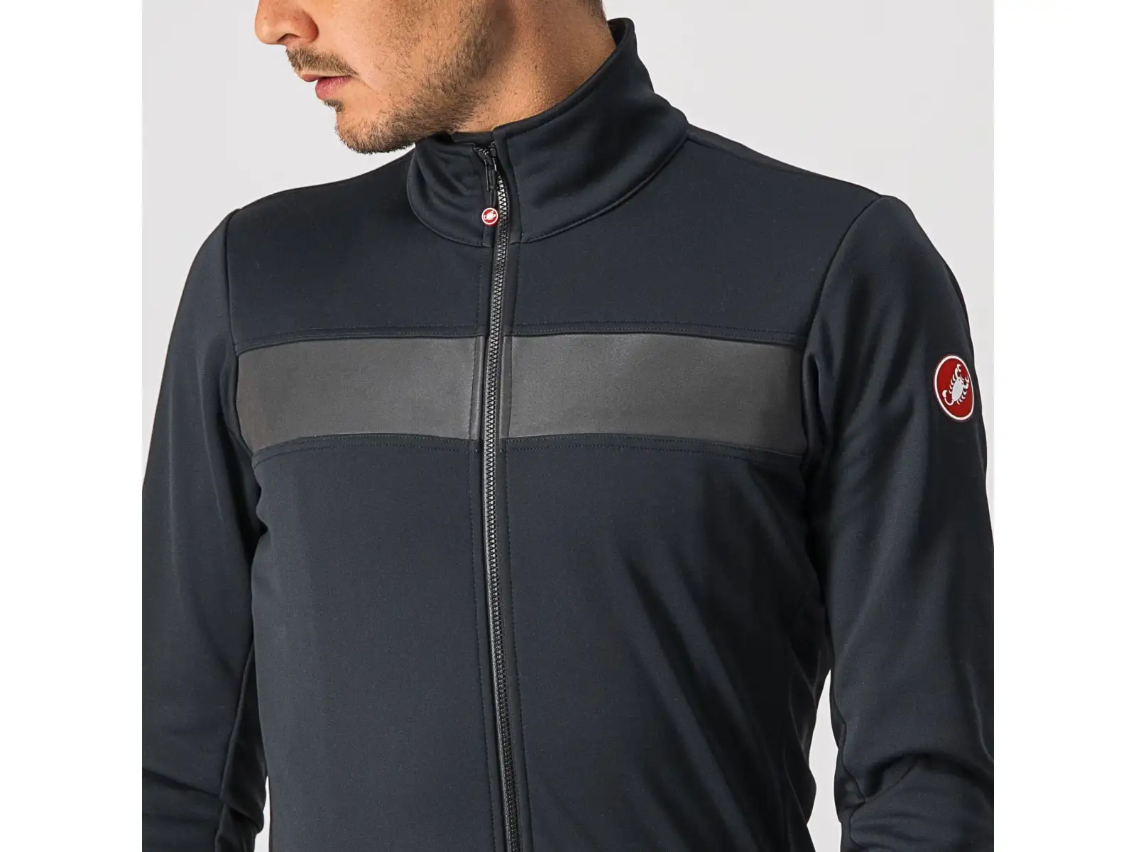 Castelli Raddoppia 3 męska kurtka Light Black/Black Reflex