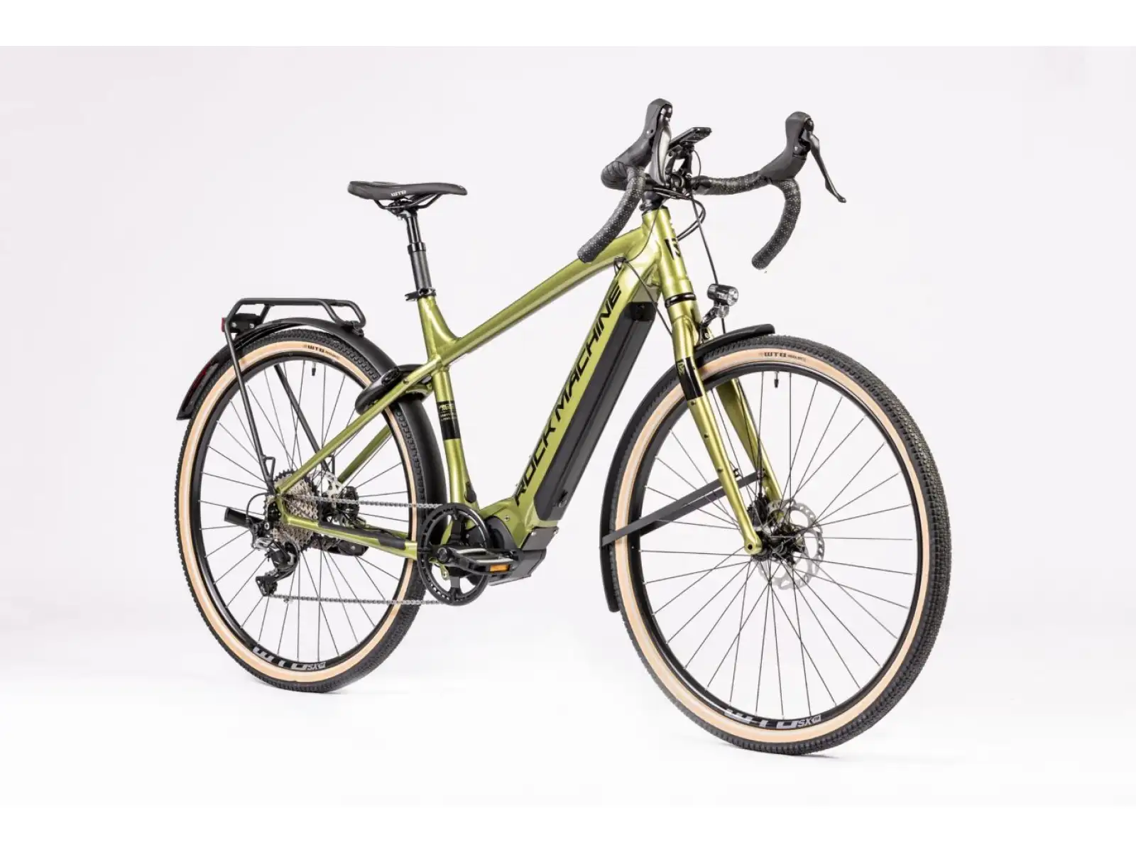 Rock Machine Gravelride e500 gravel rower elektryczny Matte Khaki/Black