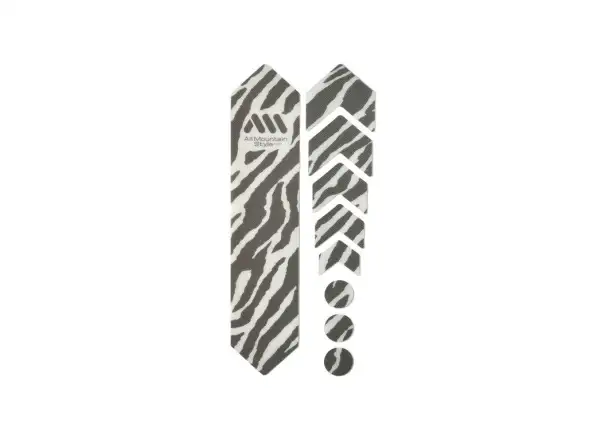 All Mountain Style ochronne naklejki na ramę basic Clear/Zebra