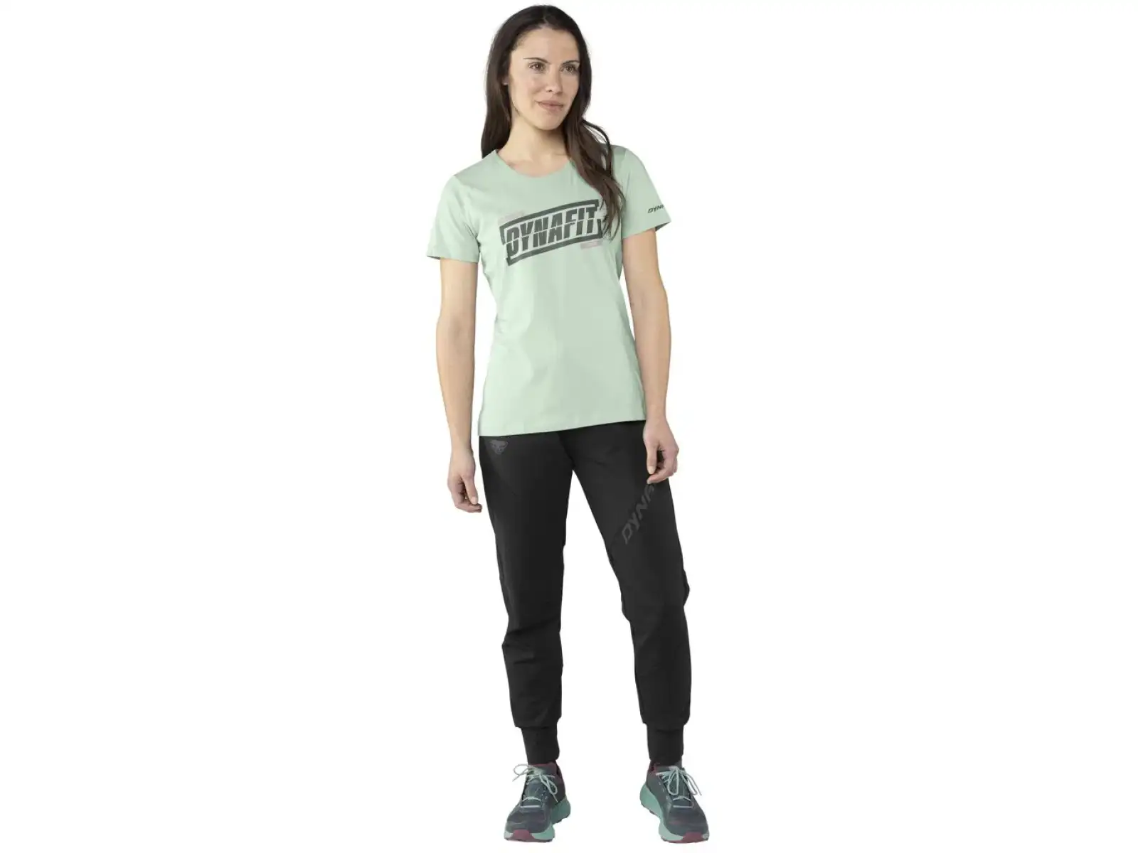 Dynafit Graphic Cotton damski t-shirt krótki rękaw Jadelite/Tabloid