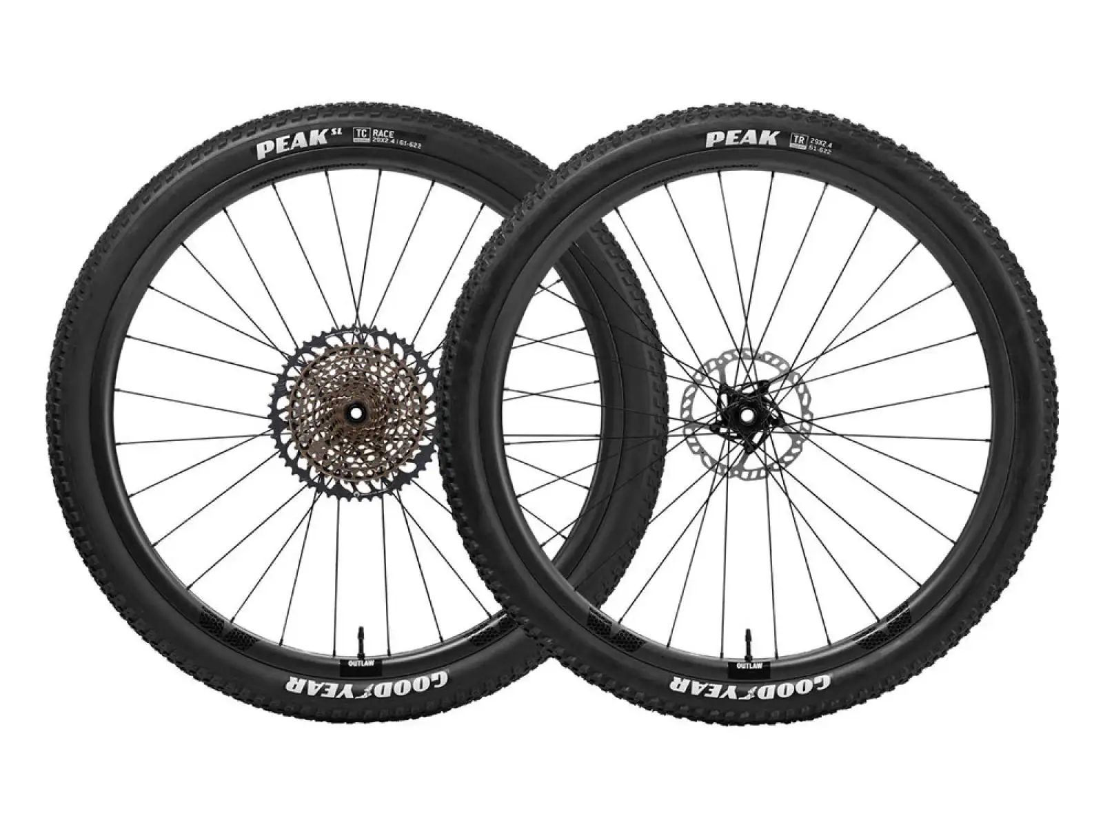 FFWD OUTLAW Carbon Boost 30 mm 29" zaplecione koła MattBlack