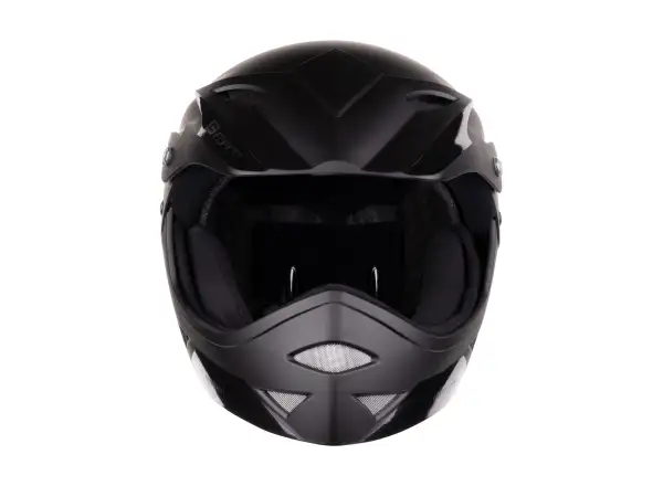 Force Downhill Junior kask czarny matowy