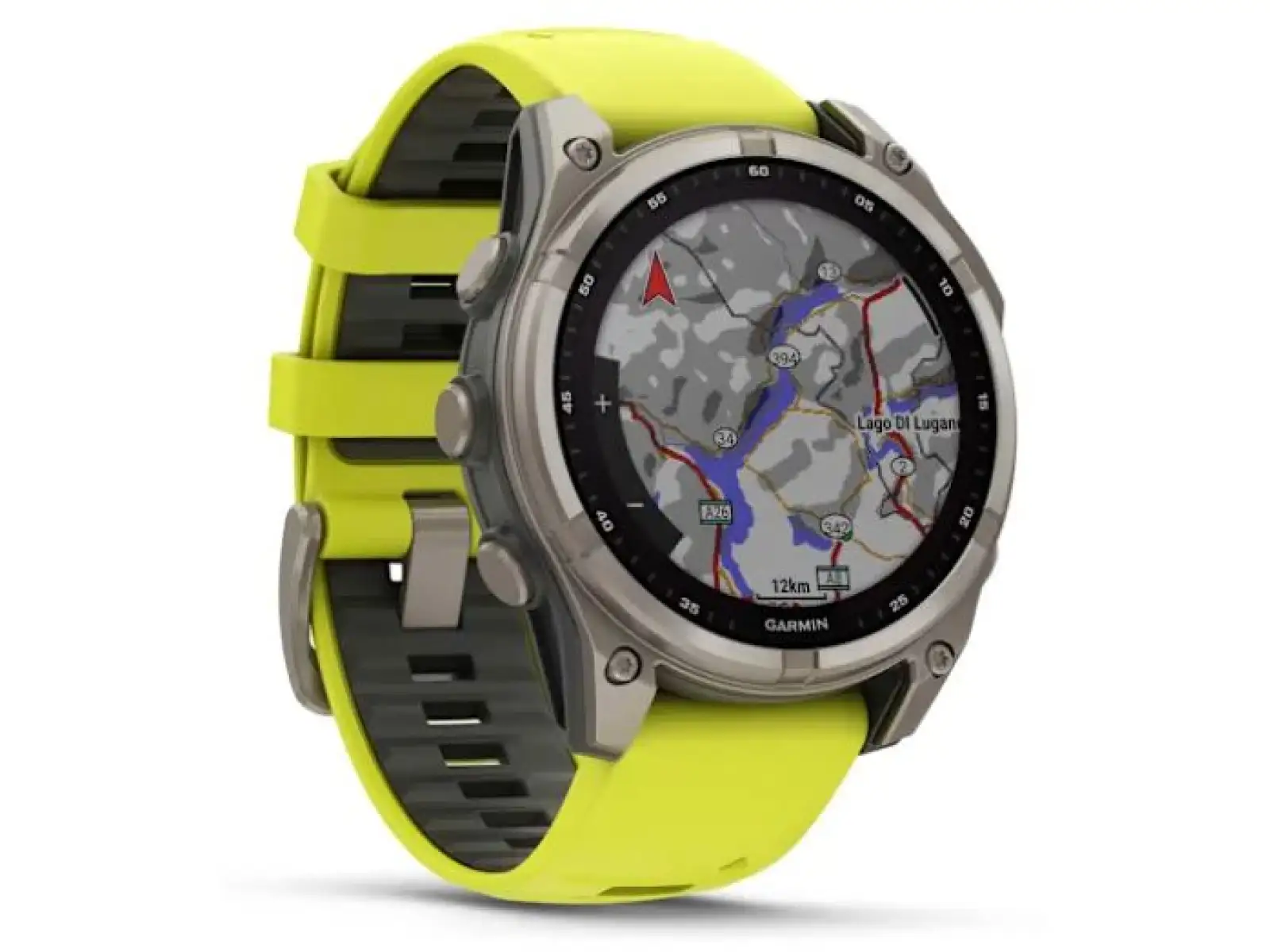Garmin fenix 8 - 47 mm Solar Sapphire inteligentny zegarek Titanium Yellow/Graphite