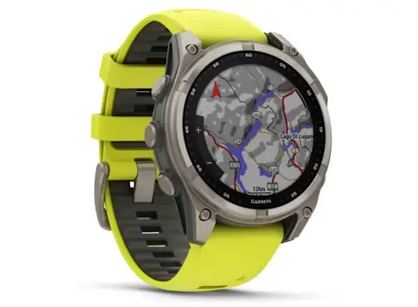 Garmin fenix 8 - 47 mm Solar Sapphire inteligentny zegarek Titanium Yellow/Graphite