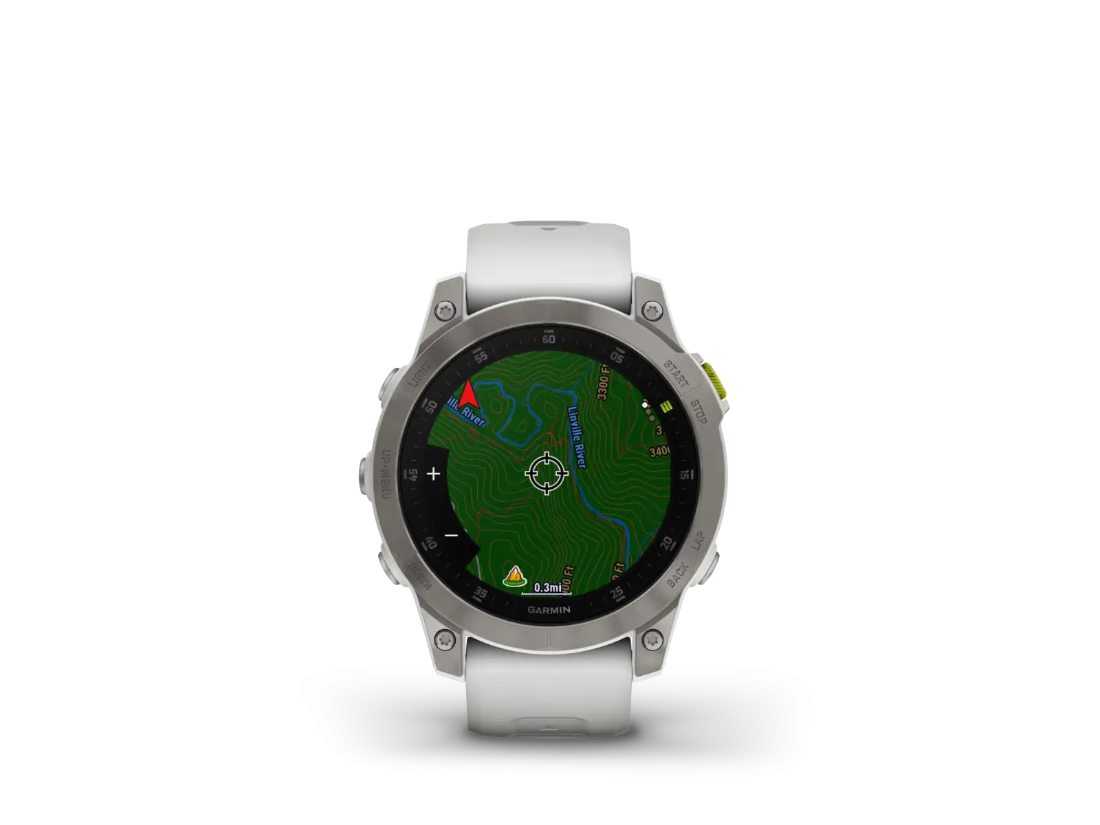 Garmin epix Gen 2 Sapphire Edition smart watch Titanium/White