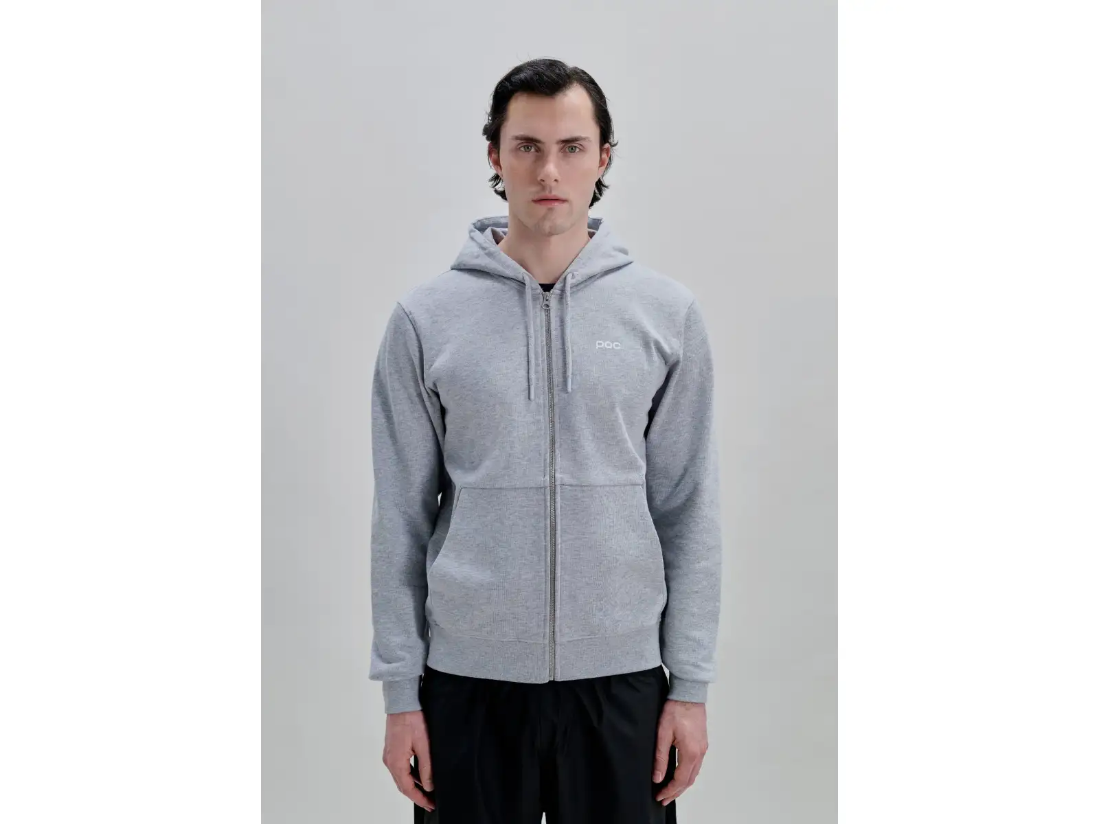 POC rozpinana bluza z kapturem Grey Melange