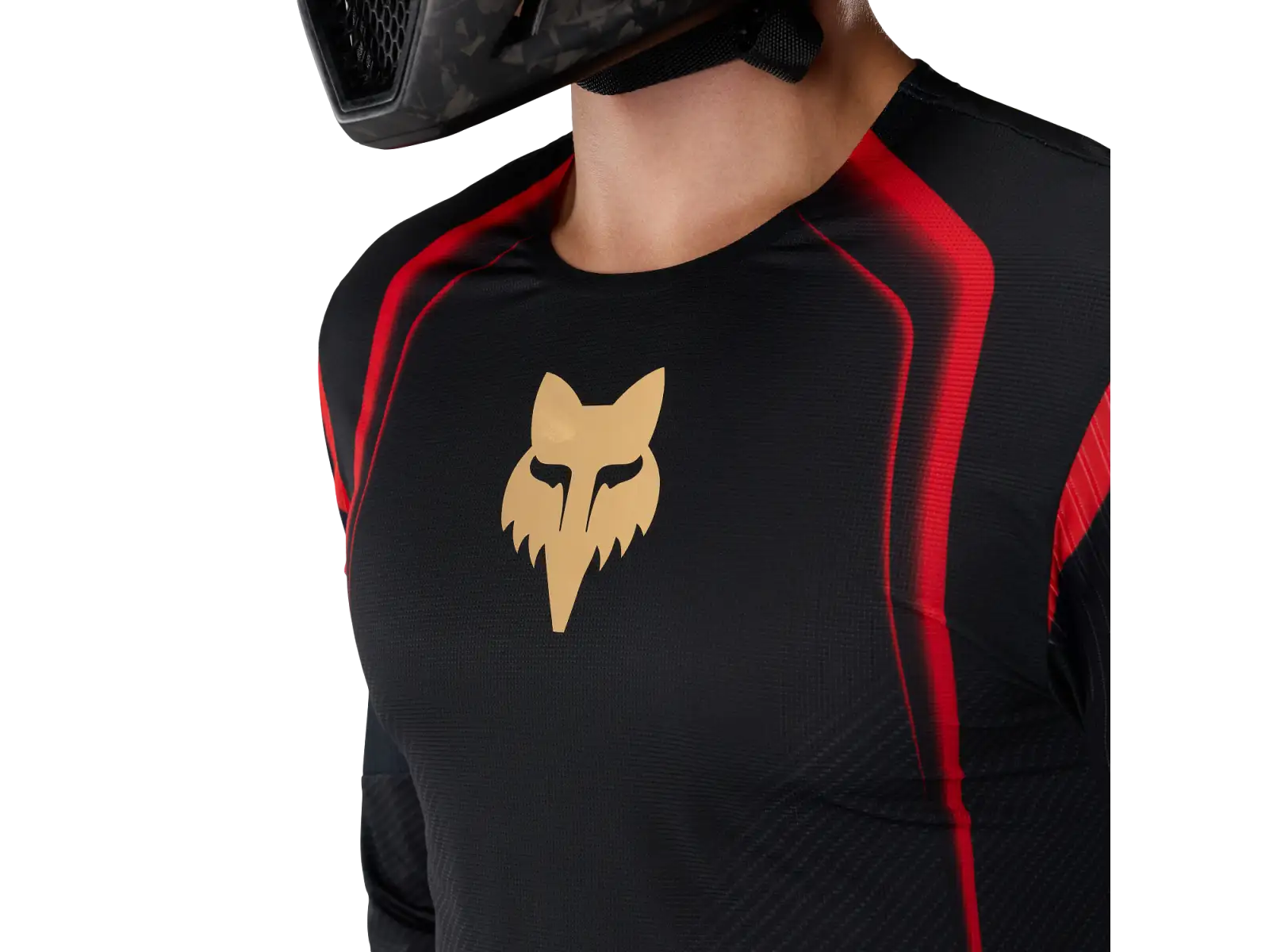 Fox Flexair Ls Jersey Goldstone Se męska koszulka Black