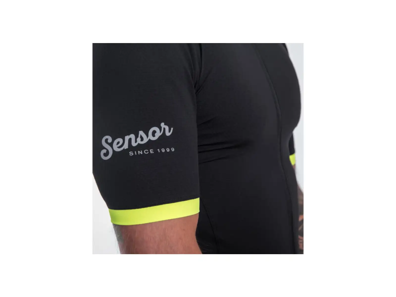 Sensor Cyklo Coolmax Classic męska koszulka z krótkim rękawem True Black