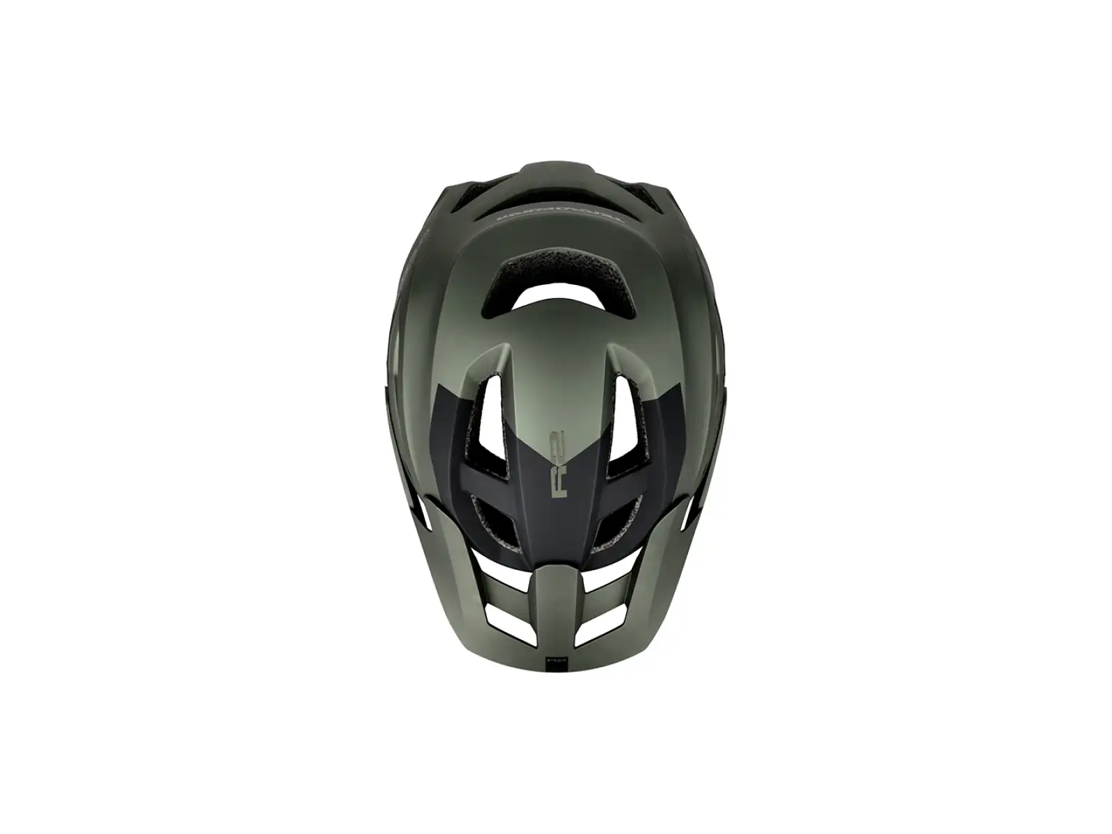 R2 Terraform kask rowerowy ciemny oliwkowy/czarny