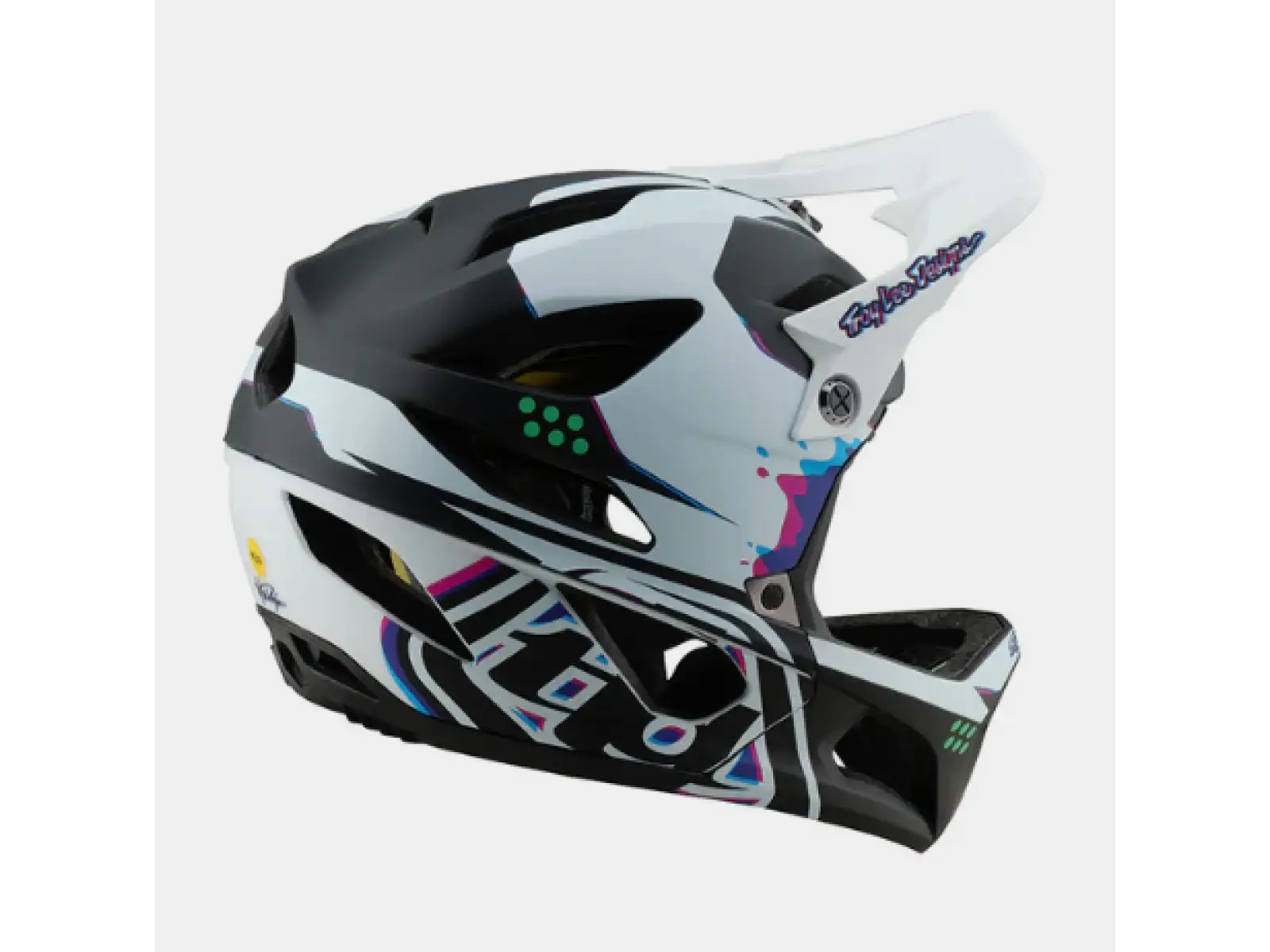 Troy Lee Designs Stage kask Trooper White