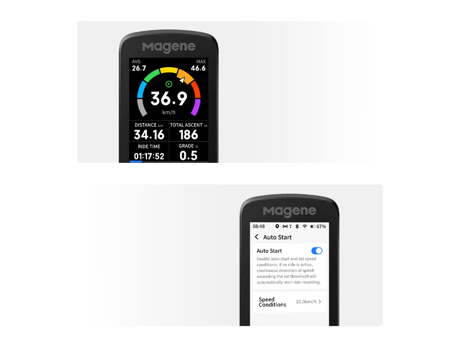 Magene C606 V2 GPS komputer rowerowy