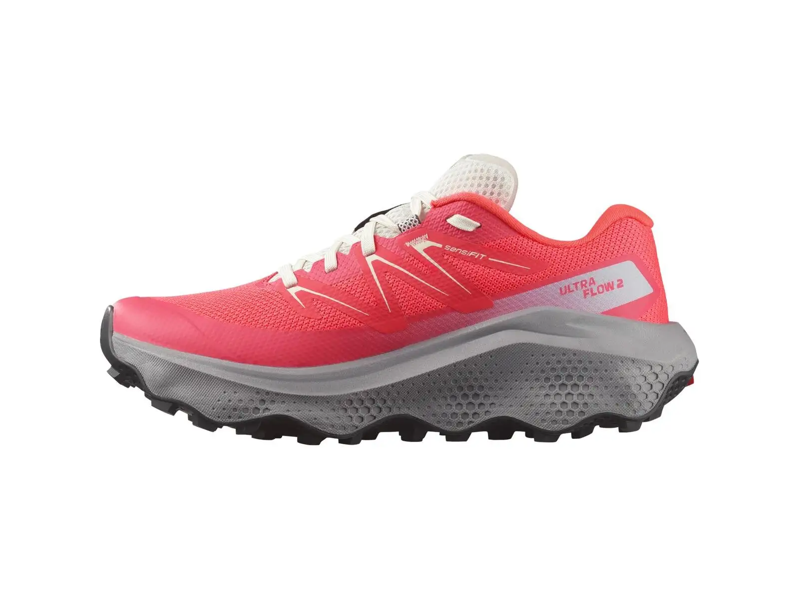 Salomon Ultra Flow 2 damskie buty do biegania Coral Neon Flame/Gull/Icicle