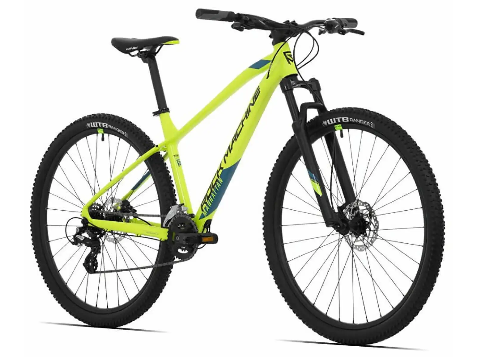Rock Machine Manhattan 40-29 rower górski gloss radioactvie yellow/black/petrol blue
