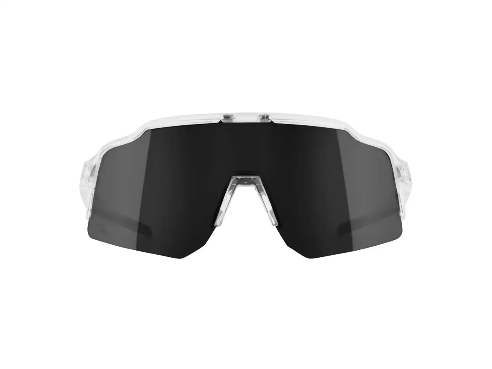 Force Strive okulary rowerowe transparentne/czarne lustrzana soczewka