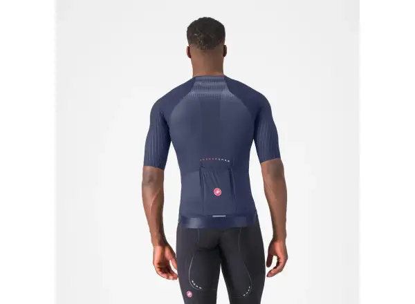 Castelli Aero Race 8S męska koszulka z krótkim rękawem Belgian Blue