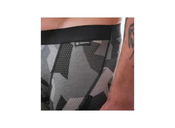 Sensor Merino Impress męskie termoaktywne bokserki czarna/Camo