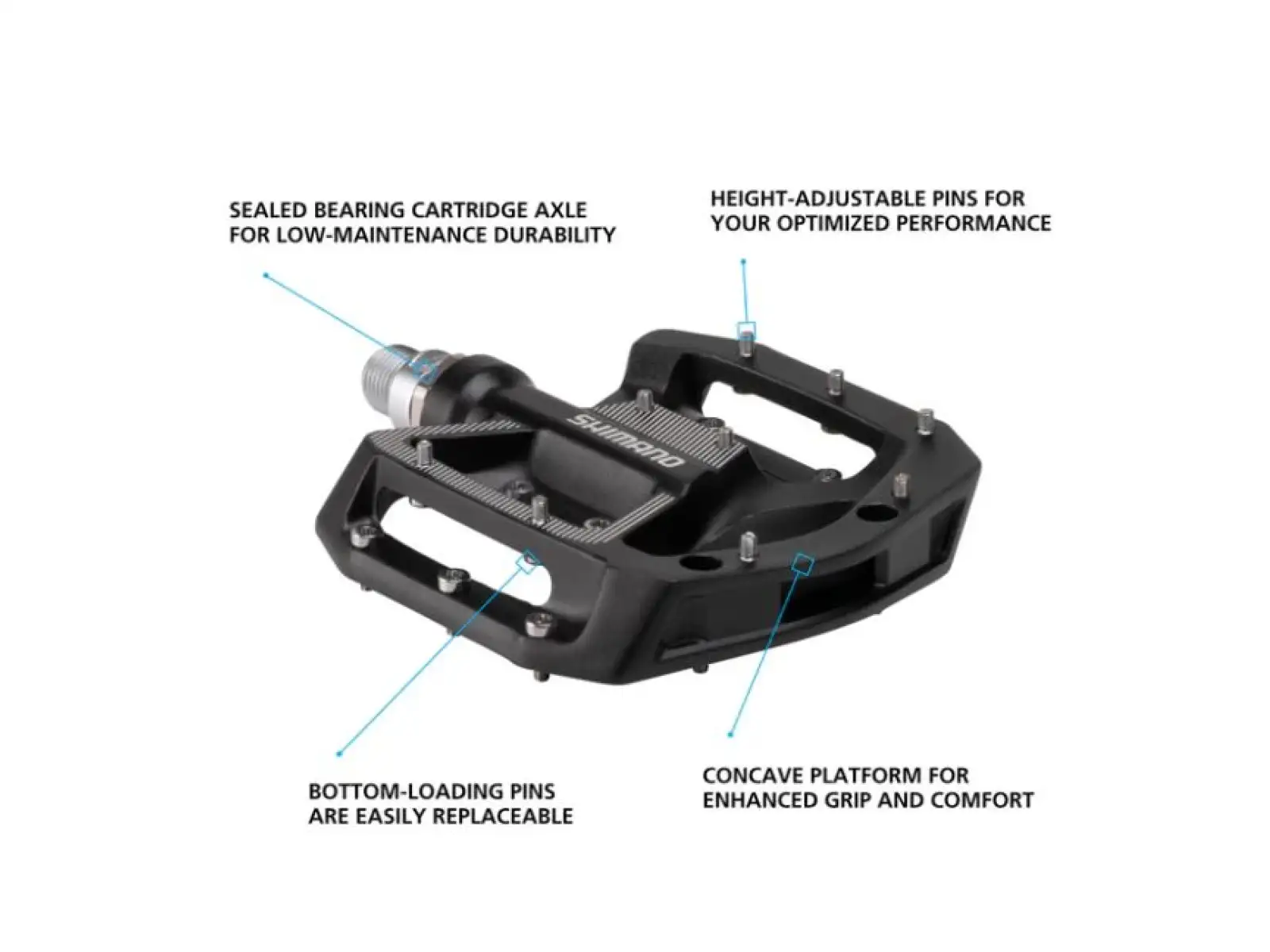 Shimano PD-GR500 platformowe pedały czarna
