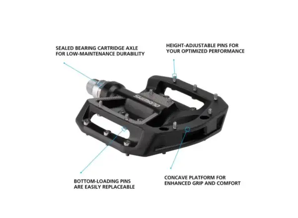 Shimano PD-GR500 platformowe pedały czarna