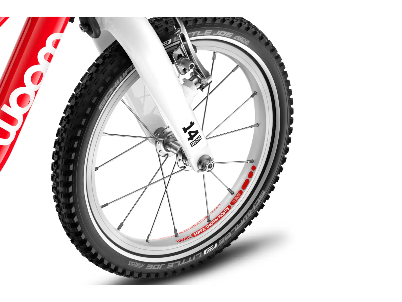 Woom GO 1 Plus rowerek biegowy dziecięcy 14" Red