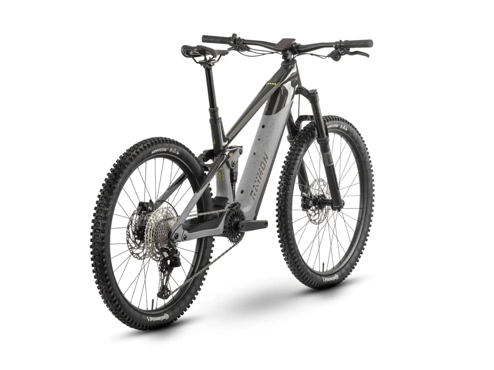 Raymon Tarok pełne zawieszenie rower elektryczny Grey sparkle/Carbon/Citron