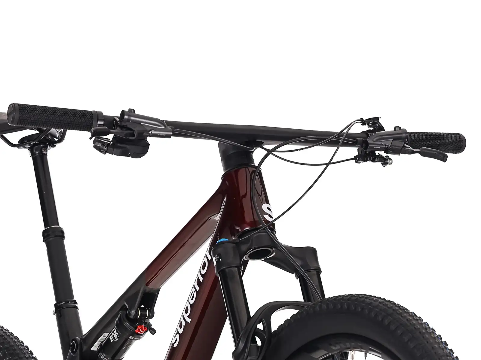 Superior XF 9.6 Team rower z pełnym zawieszeniem Red Carbon/Matte Carbon