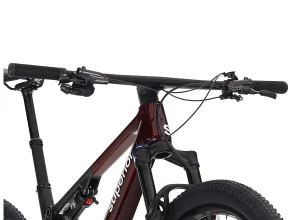 Superior XF 9.6 Team rower z pełnym zawieszeniem Red Carbon/Matte Carbon