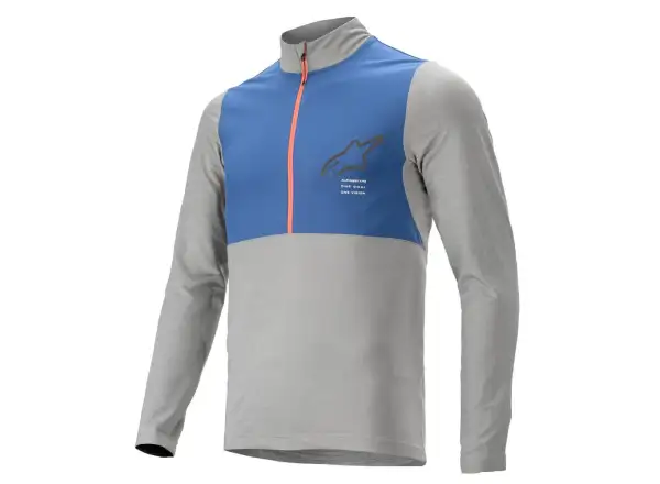 Alpinestars Nevada męska bluza z długim rękawem Melange Grey Mid Blue