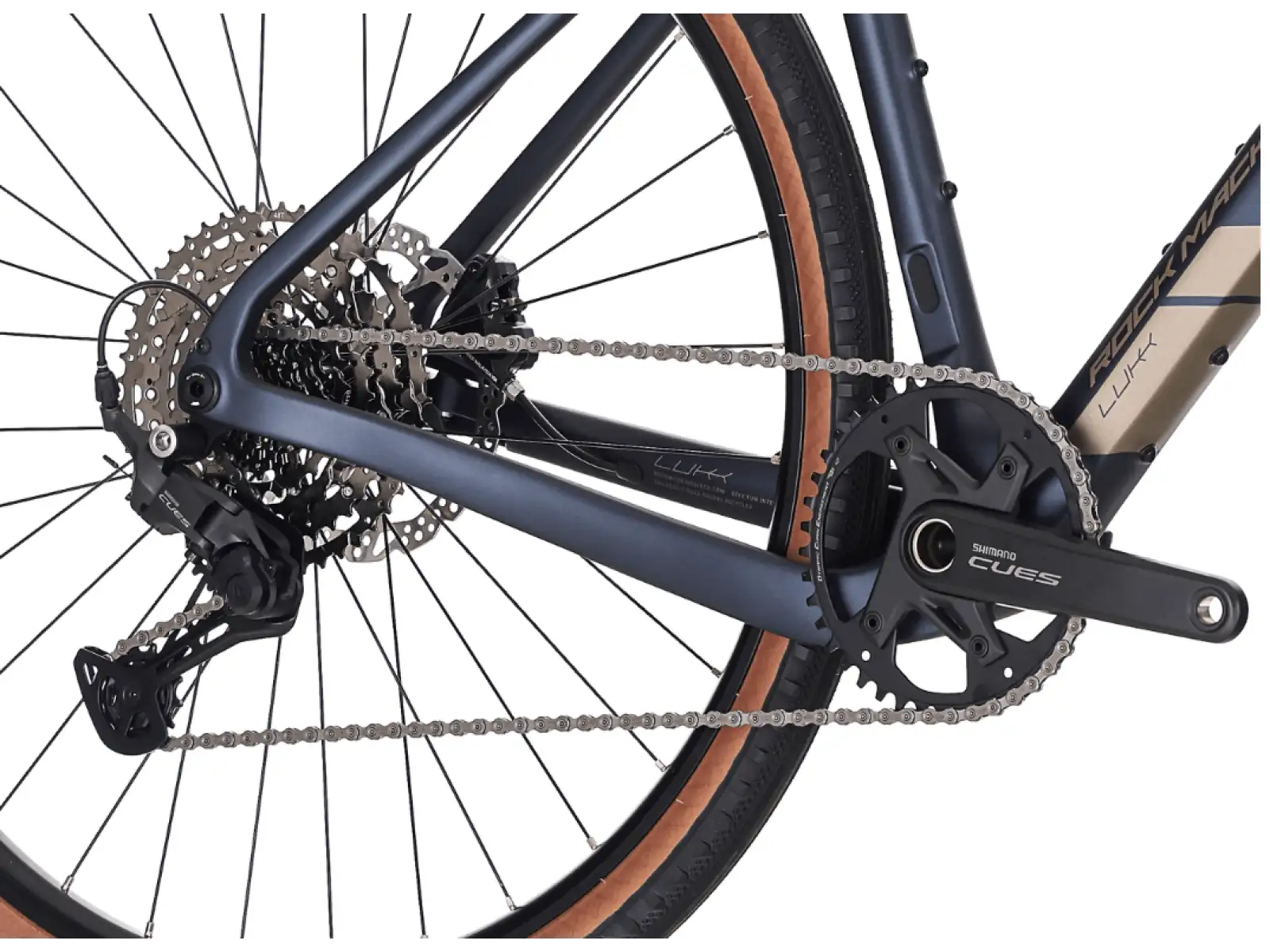 Rock Machine Lukk Cr 10 gravel rower Matte Deep Ocean Blue