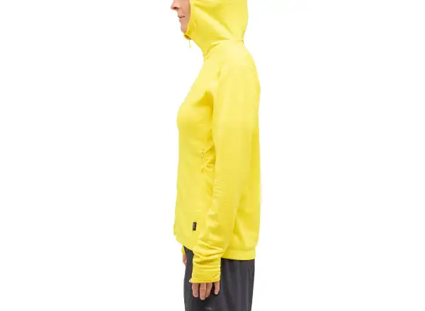 Haglöfs L.I.M Mid Multi Hood damska bluza z kapturem żółta