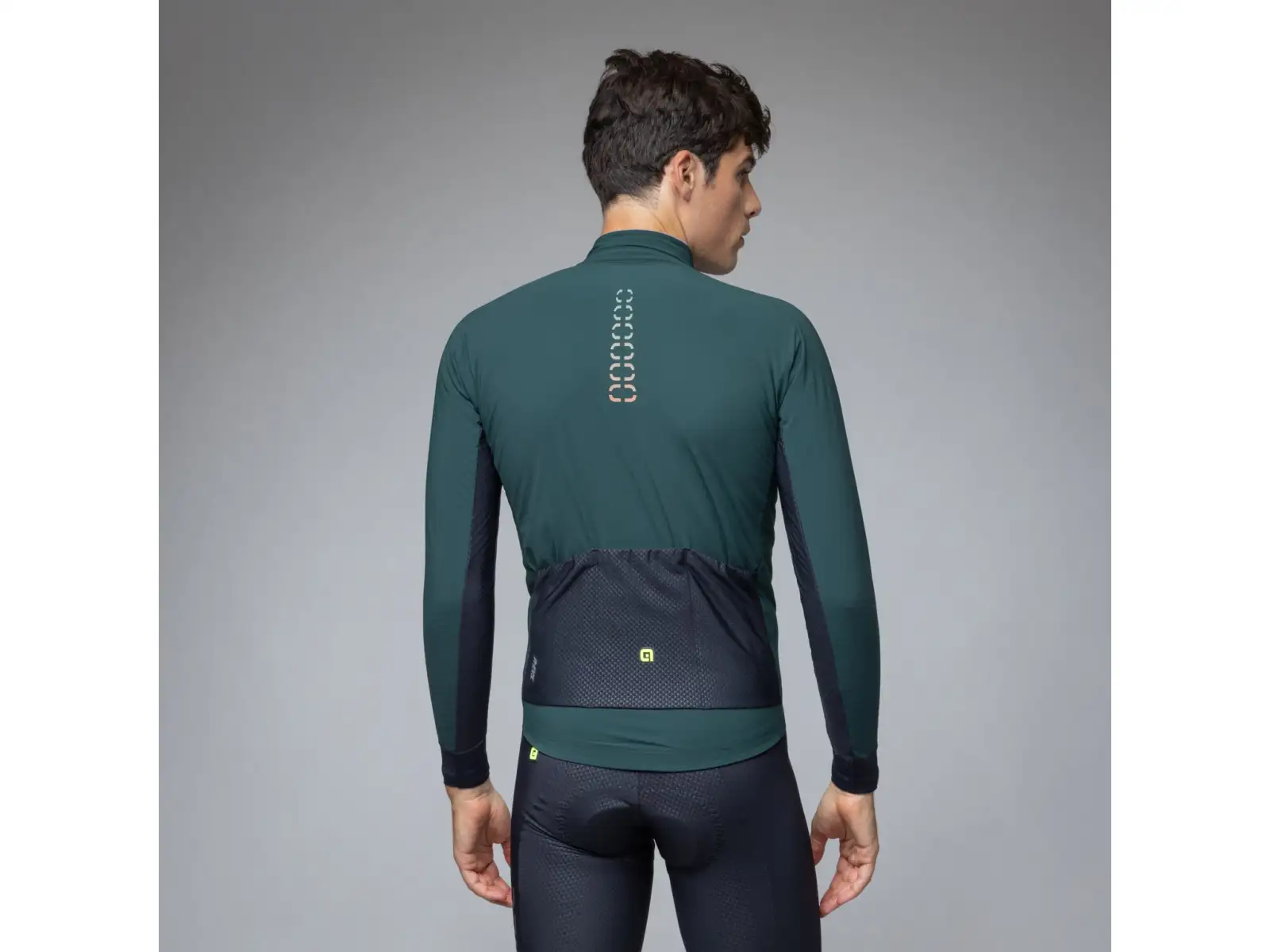 Alé R-EV1 Thermo Shield męska zimowa kurtka rowerowa Bottle Green