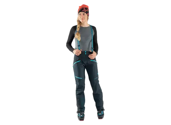 Dynafit Free Infinium Hybrid damskie spodnie z laclem Blueberry