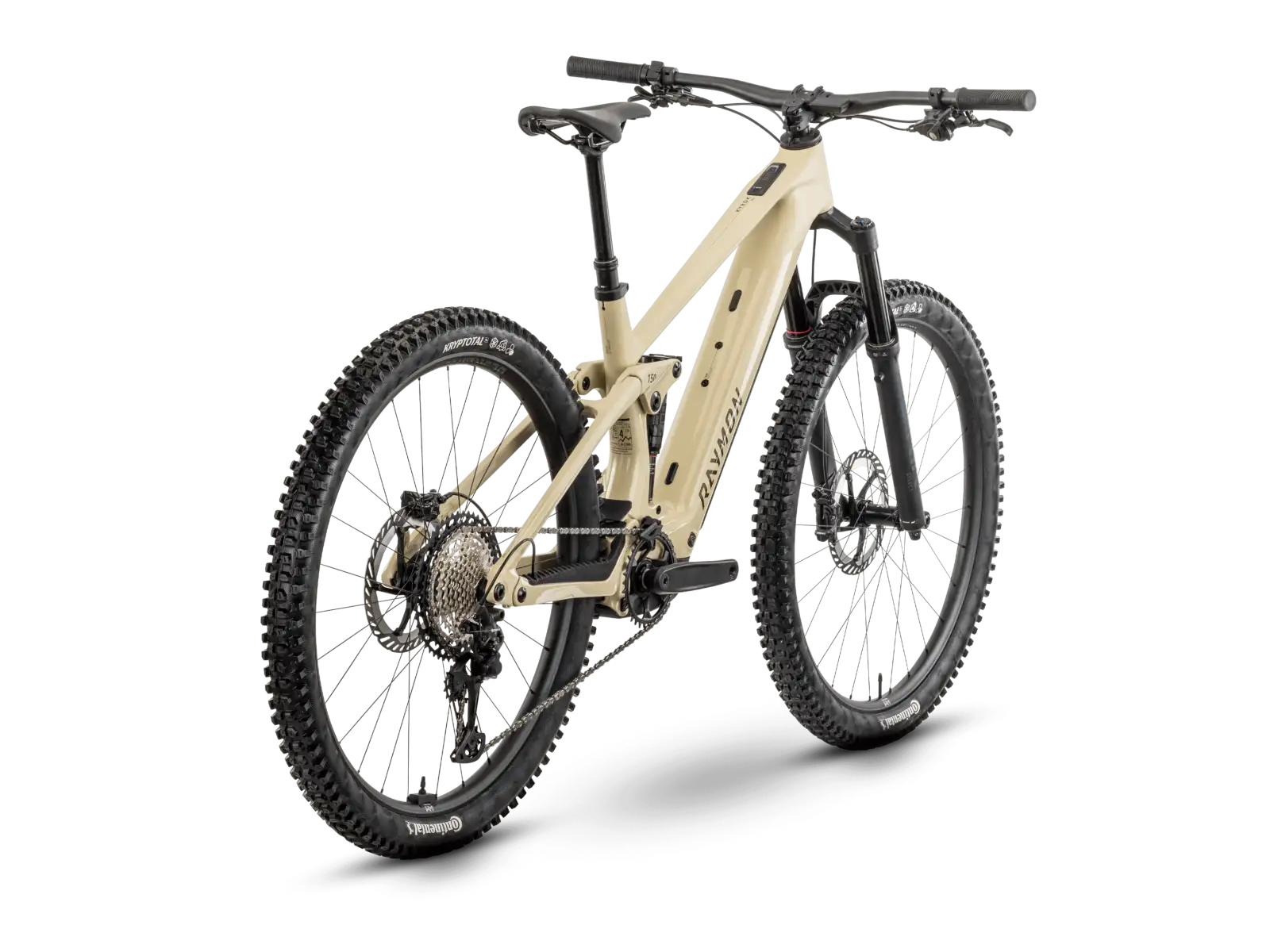 Raymon Airok Pro rower elektryczny w pełni amortyzowany Popcorn Stealth/Caramel