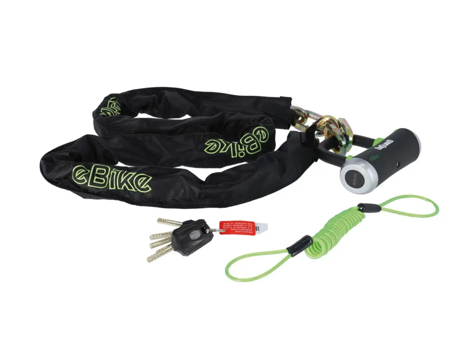 Onguard Mastiff eBike 8019EL łańcuch 1800x10 mm, Boxer zamek podkowa