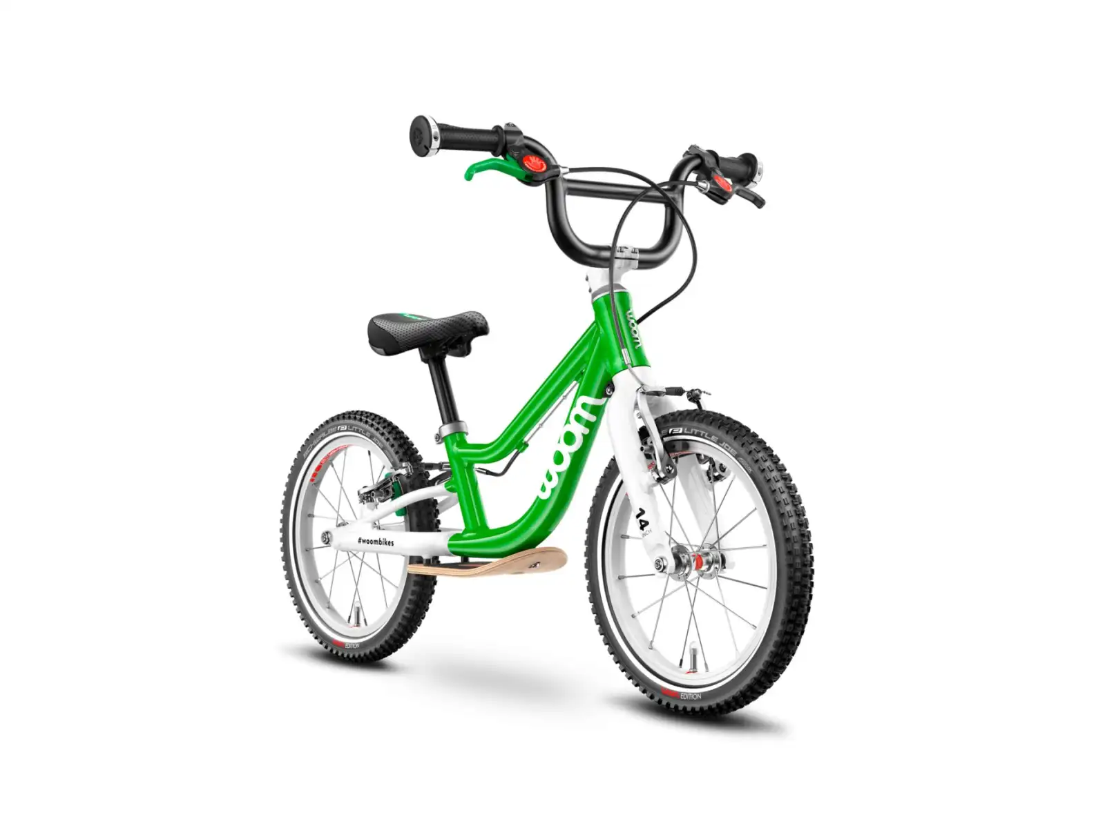 Woom 1 Plus dziecięcy rowerek biegowy 14" Green