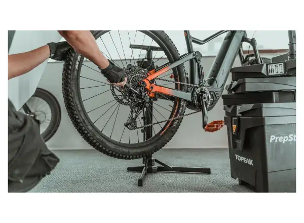 Topeak Transformer eUP pompka warsztatowa czarna/żółta