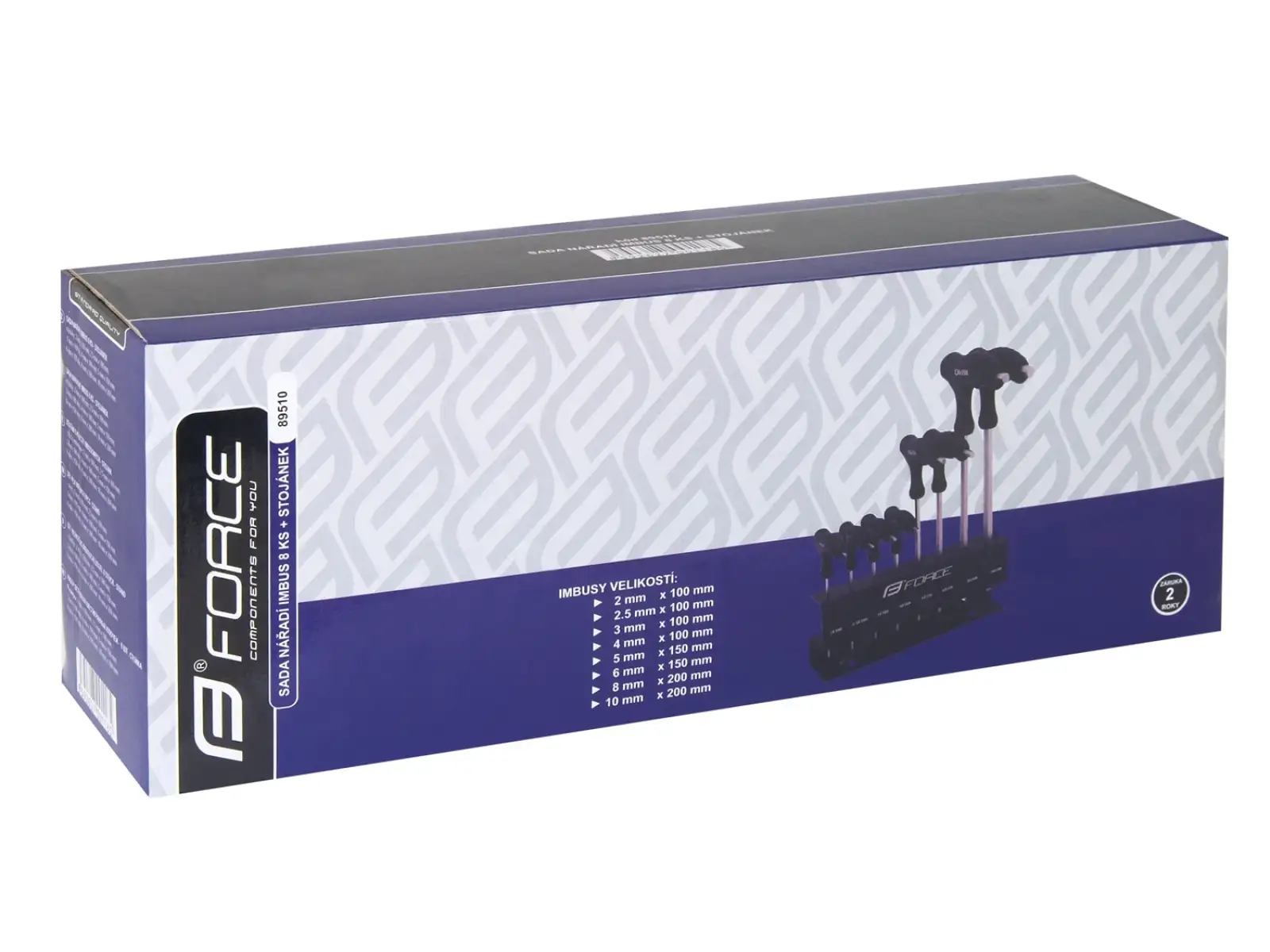 Force zestaw 8 imbusów 2-10 mm ze stojakiem